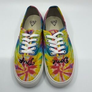 UNIF Don’t Trip Tie Dye Festival Hippie Canvas Sneakers